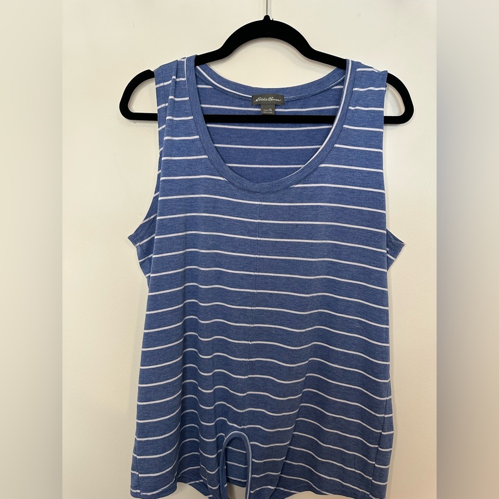 Eddie Bauer striped Tie tank top